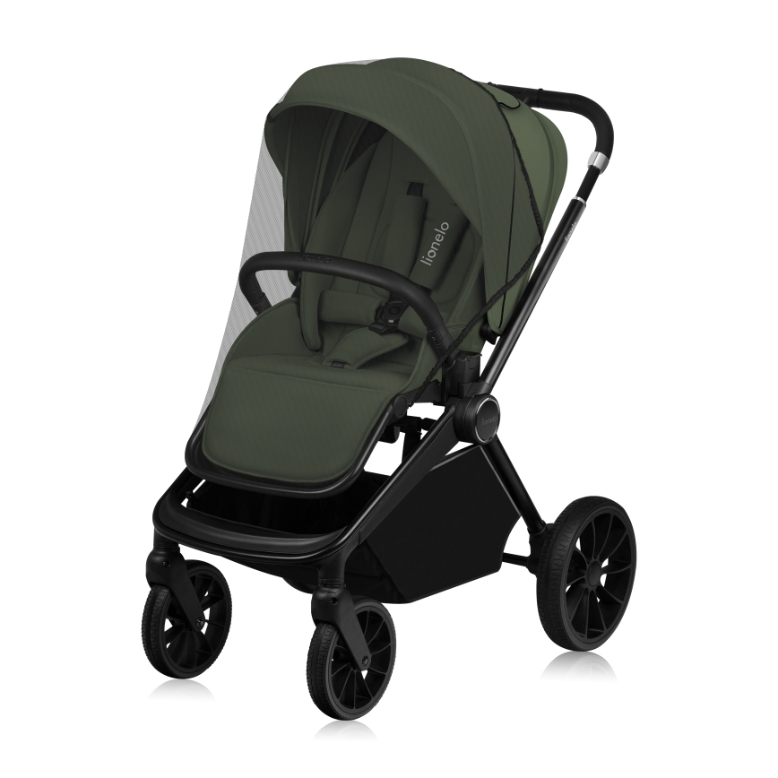 Lionelo - Cochecito combinado 3 en 1 MIKA PLUS Verde Oliva