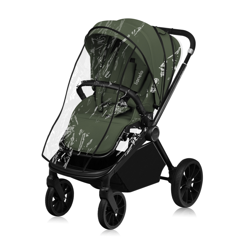 Lionelo - Cochecito combinado 3 en 1 MIKA PLUS Verde Oliva