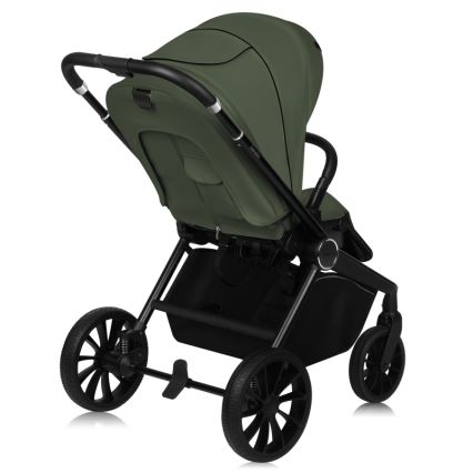Lionelo - Cochecito combinado 3 en 1 MIKA PLUS Verde Oliva
