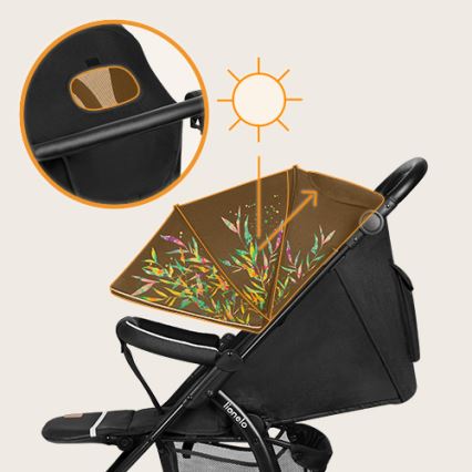 Lionelo - Cochecito deportivo ANNET TOUR negro/verde