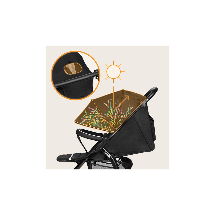 Lionelo - Cochecito deportivo ANNET TOUR negro/verde