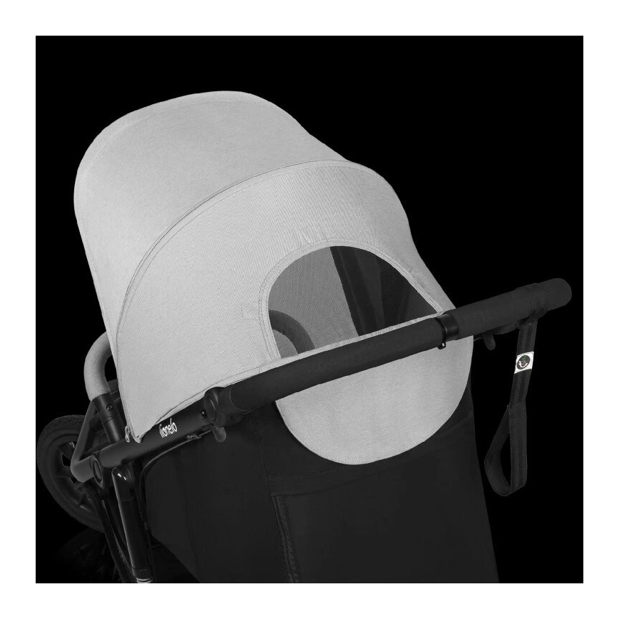 Lionelo - Cochecito deportivo AZURA negro/gris