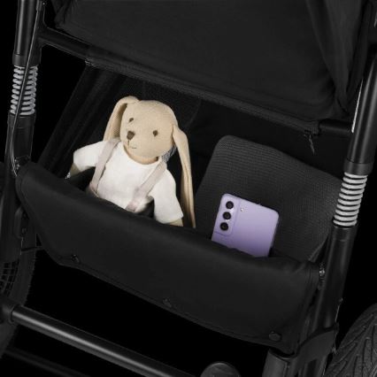 Lionelo - Cochecito deportivo AZURA negro/gris