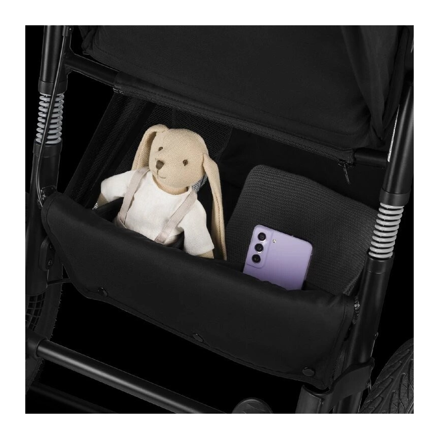 Lionelo - Cochecito deportivo AZURA negro/gris