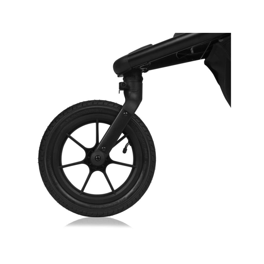 Lionelo - Cochecito deportivo AZURA negro/verde