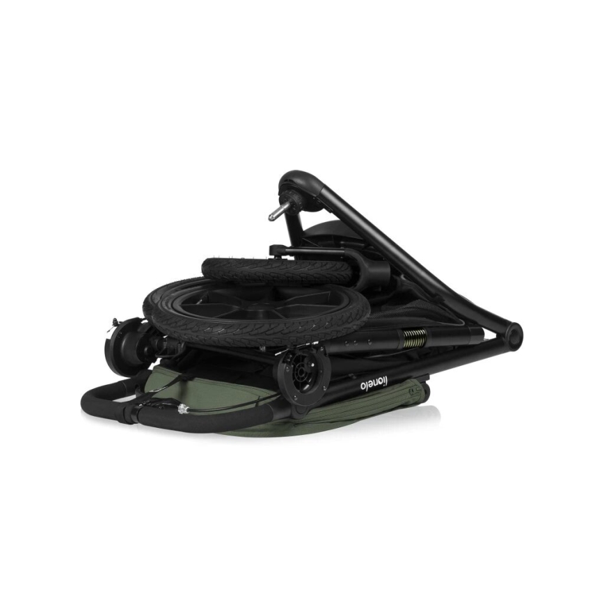 Lionelo - Cochecito deportivo AZURA negro/verde