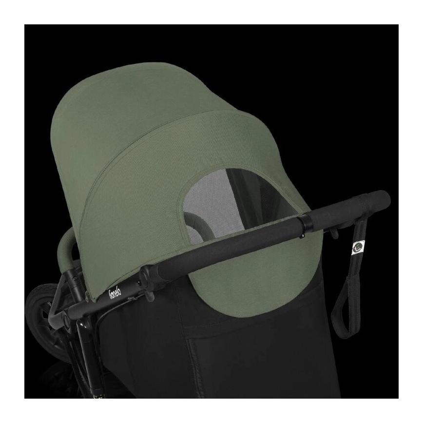 Lionelo - Cochecito deportivo AZURA negro/verde