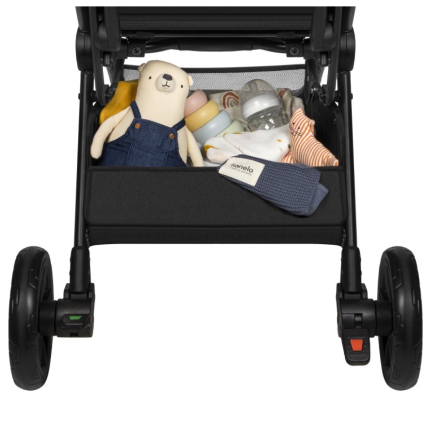 Lionelo - Cochecito deportivo CLOE negro/gris