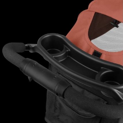 Lionelo - Cochecito deportivo EMMA PLUS color ladrillo/negro