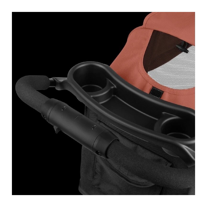 Lionelo - Cochecito deportivo EMMA PLUS color ladrillo/negro