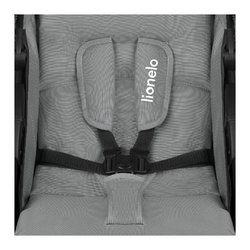 Lionelo - Cochecito deportivo EMMA PLUS gris/negro