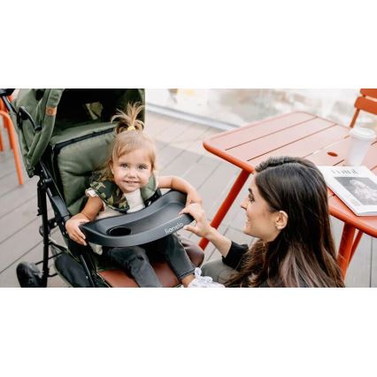 Lionelo - Cochecito deportivo EMMA PLUS verde/negro