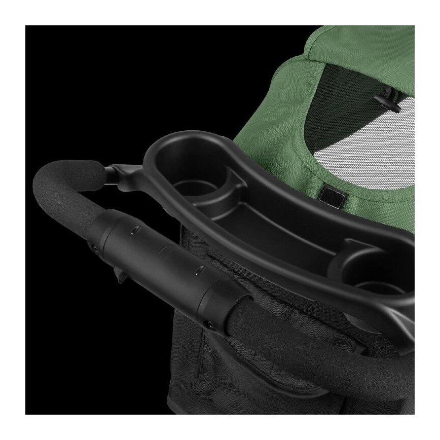 Lionelo - Cochecito deportivo EMMA PLUS verde/negro