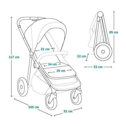 Lionelo - Cochecito EMMA ONE beige
