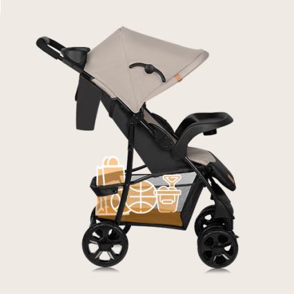 Lionelo - Cochecito EMMA PLUS beige/negro