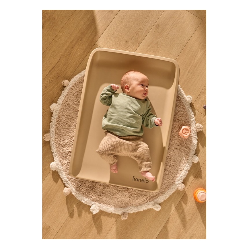 Lionelo - Colchoneta para cambiar pañales MEGS 49x70 cm beige arena