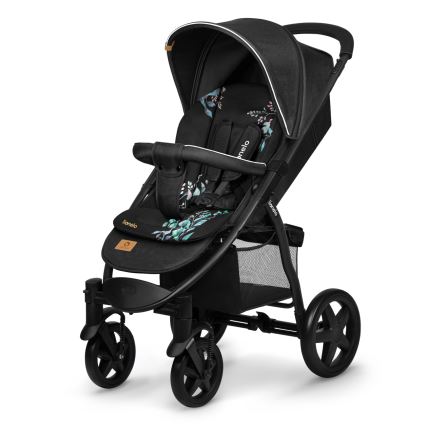 Lionelo - Colchoneta para cochecito SEATLINER Golden Moments Negro