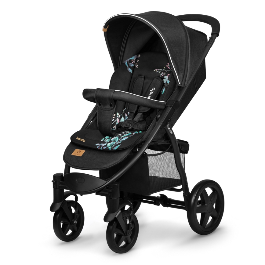 Lionelo - Colchoneta para cochecito SEATLINER Golden Moments Negro