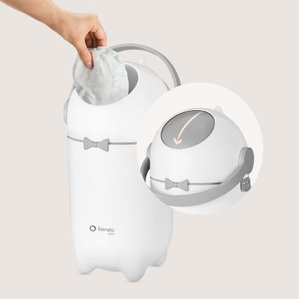 Lionelo - Cubo para pañales PUREBIN 10 l Blanco