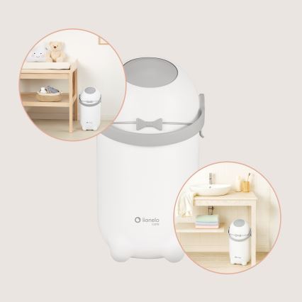 Lionelo - Cubo para pañales PUREBIN 10 l Blanco