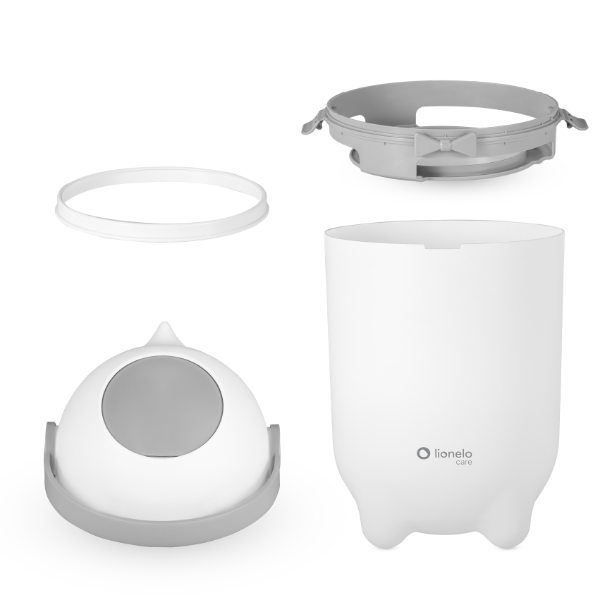 Lionelo - Cubo para pañales PUREBIN 10 l Blanco