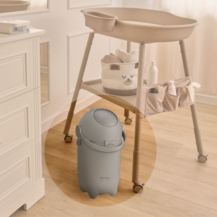 Lionelo - Cubo para pañales PUREBIN 10 l Gris