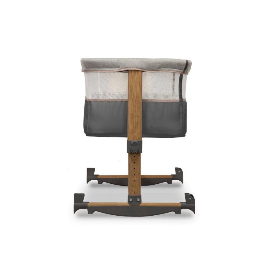 Lionelo - Cuna 3 en 1 LEONIE gris/negro