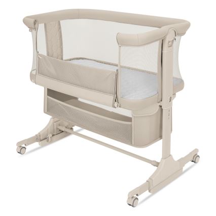Lionelo - Cuna 3 en 1 para bebé JODIE Beige Cream