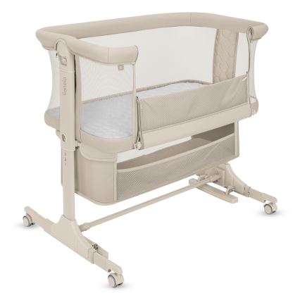 Lionelo - Cuna 3 en 1 para bebé JODIE Beige Cream