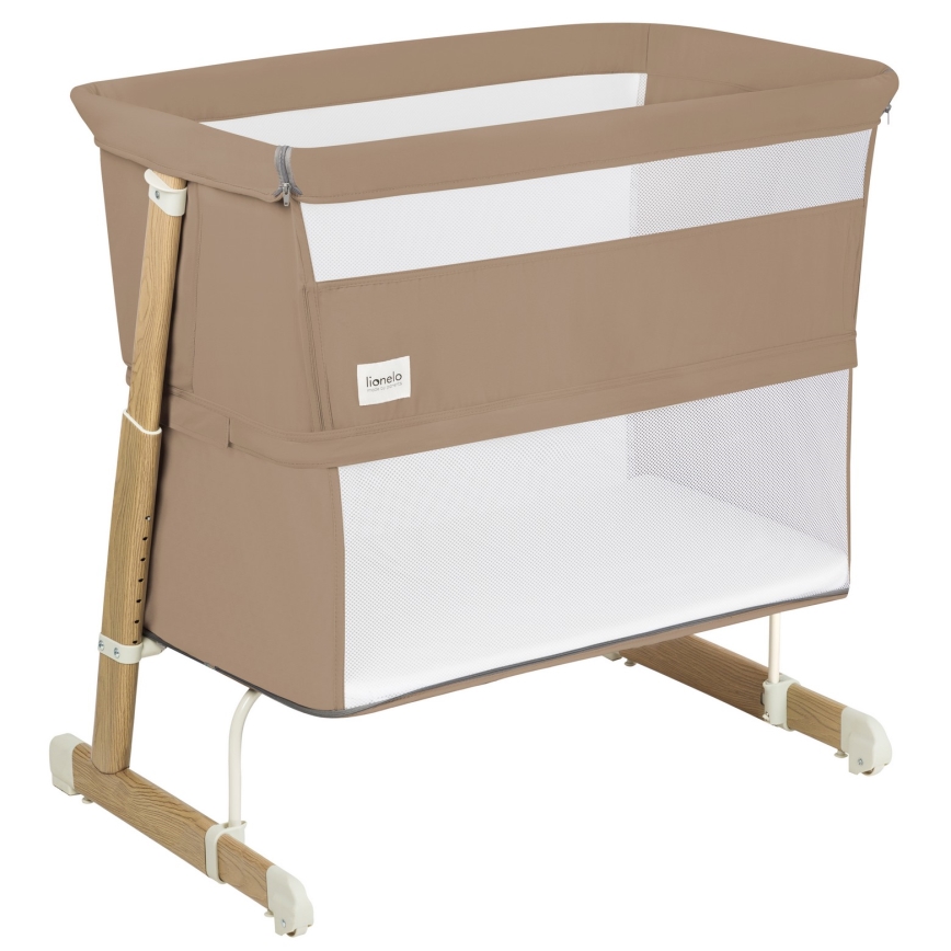 Lionelo - Cuna convertible 5 en 1 THOMI PLUS Beige Caramelo