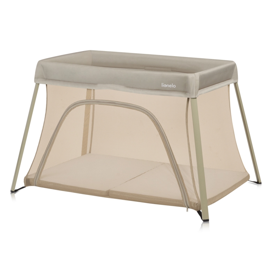 Lionelo - Cuna de viaje 3 en 1 ALICE Beige Oliva