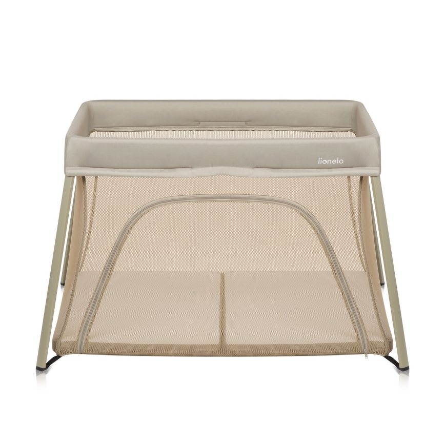 Lionelo - Cuna de viaje 3 en 1 ALICE Beige Oliva