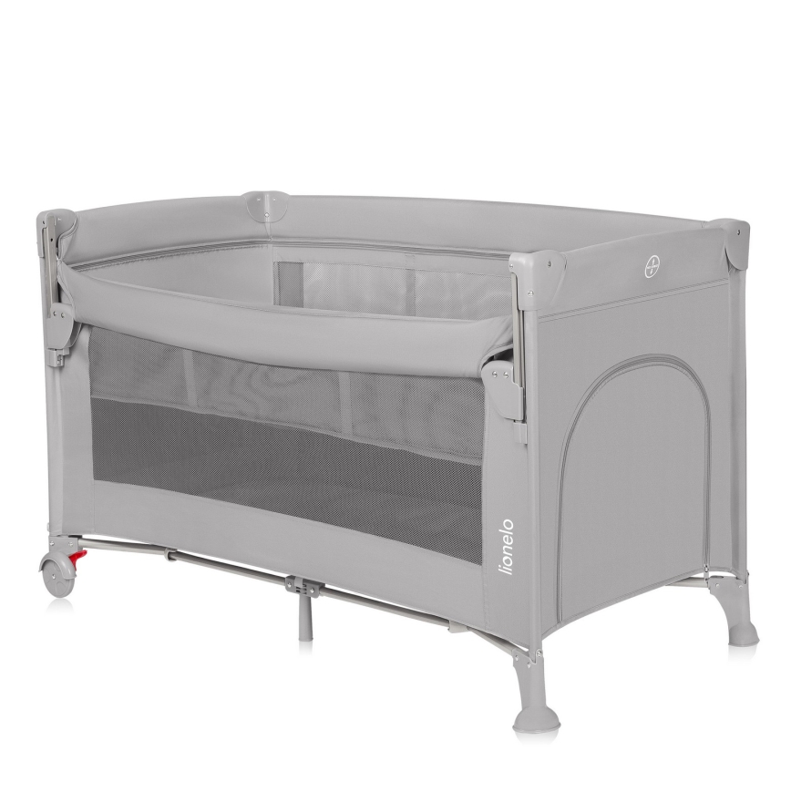 Lionelo - Cuna de viaje 3 en 1 ELLEN Gris Hormigón