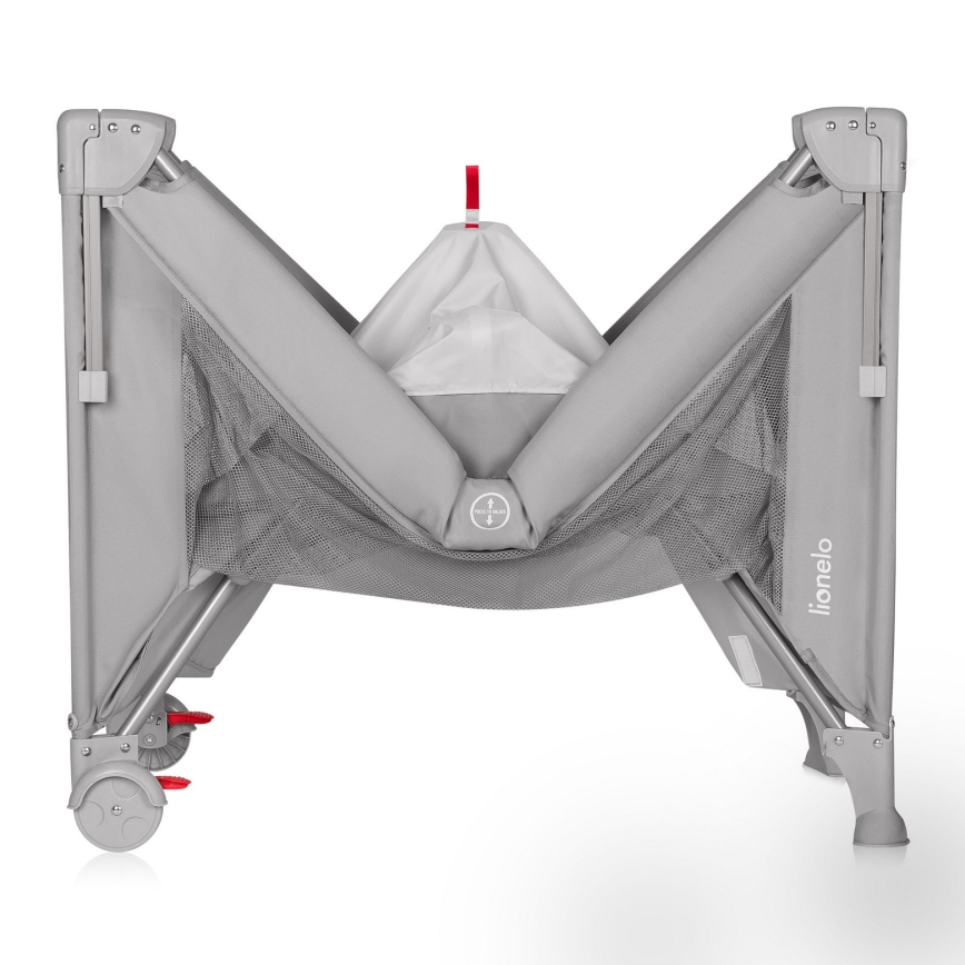 Lionelo - Cuna de viaje 3 en 1 ELLEN Gris Hormigón