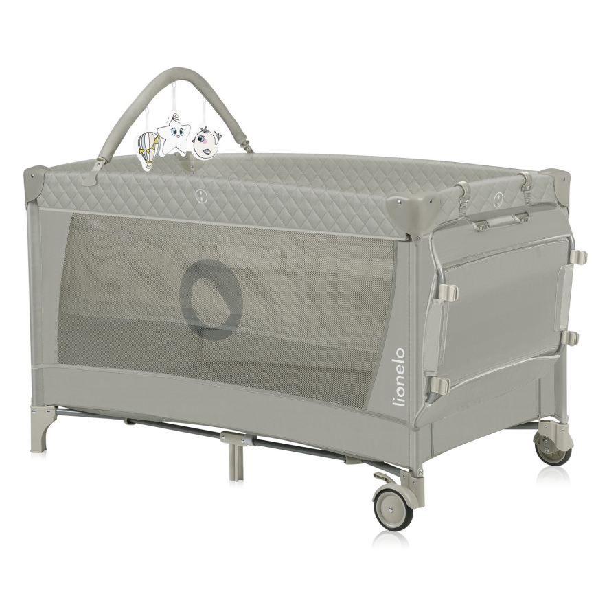 Lionelo - Cuna de viaje FLOWER Capuchino