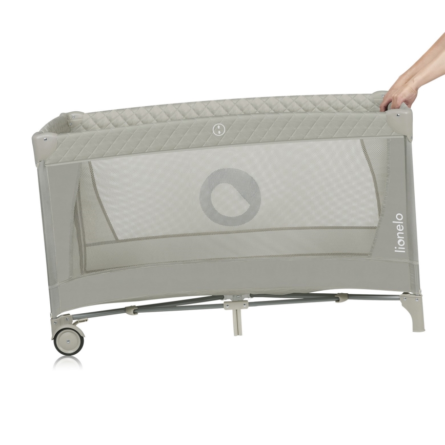 Lionelo - Cuna de viaje FLOWER Capuchino