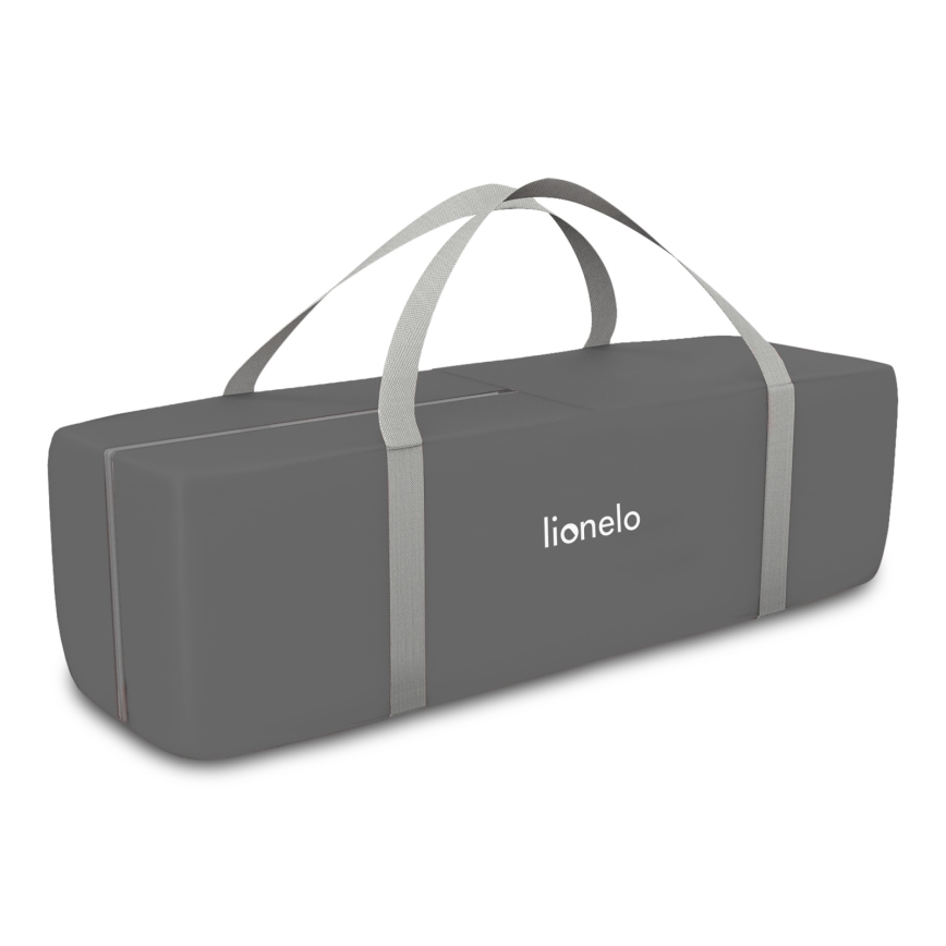 Lionelo - Cuna de viaje FLOWER Gris estilo nórdico