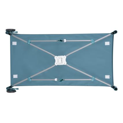 Lionelo - Cuna de viaje FLOWER Verde Turquesa