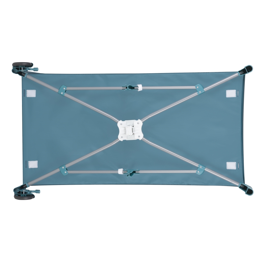 Lionelo - Cuna de viaje FLOWER Verde Turquesa