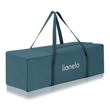 Lionelo - Cuna de viaje FLOWER Verde Turquesa