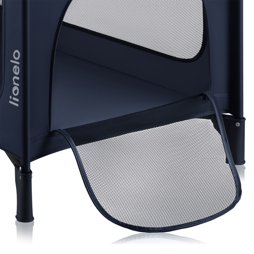 Lionelo - Cuna de viaje JASMIN EASY FOLD Azul marino