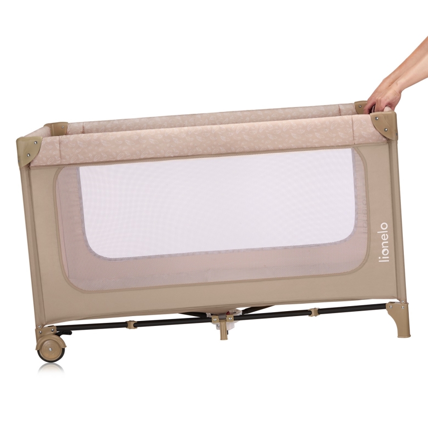 Lionelo - Cuna de viaje JASMIN EASY FOLD Beige arena
