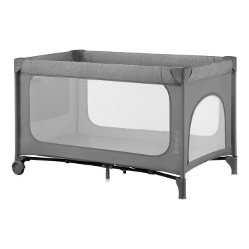 Lionelo - Cuna de viaje JASMIN EASY FOLD Gris Piedra