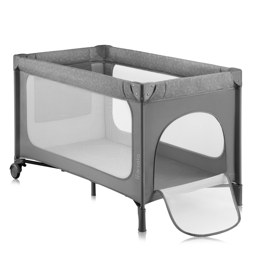 Lionelo - Cuna de viaje JASMIN EASY FOLD Gris Piedra