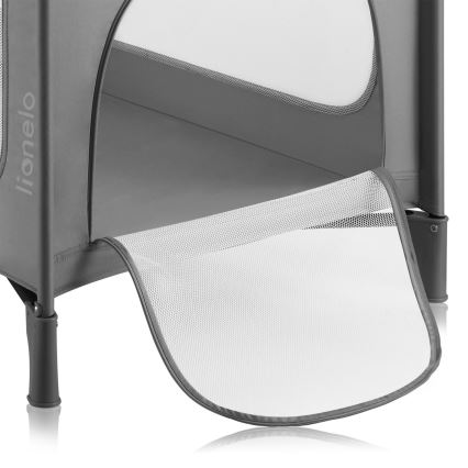 Lionelo - Cuna de viaje JASMIN EASY FOLD Gris Piedra