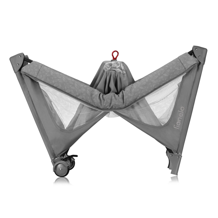 Lionelo - Cuna de viaje JASMIN EASY FOLD Gris Piedra