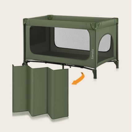 Lionelo - Cuna de viaje JASMIN EASY FOLD Verde Oliva