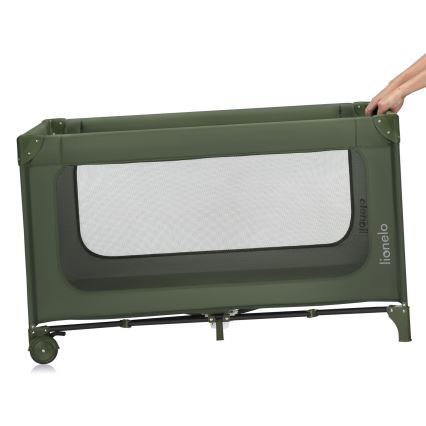 Lionelo - Cuna de viaje JASMIN EASY FOLD Verde Oliva