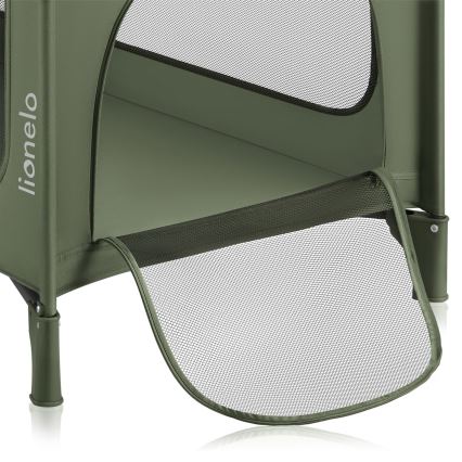 Lionelo - Cuna de viaje JASMIN EASY FOLD Verde Oliva