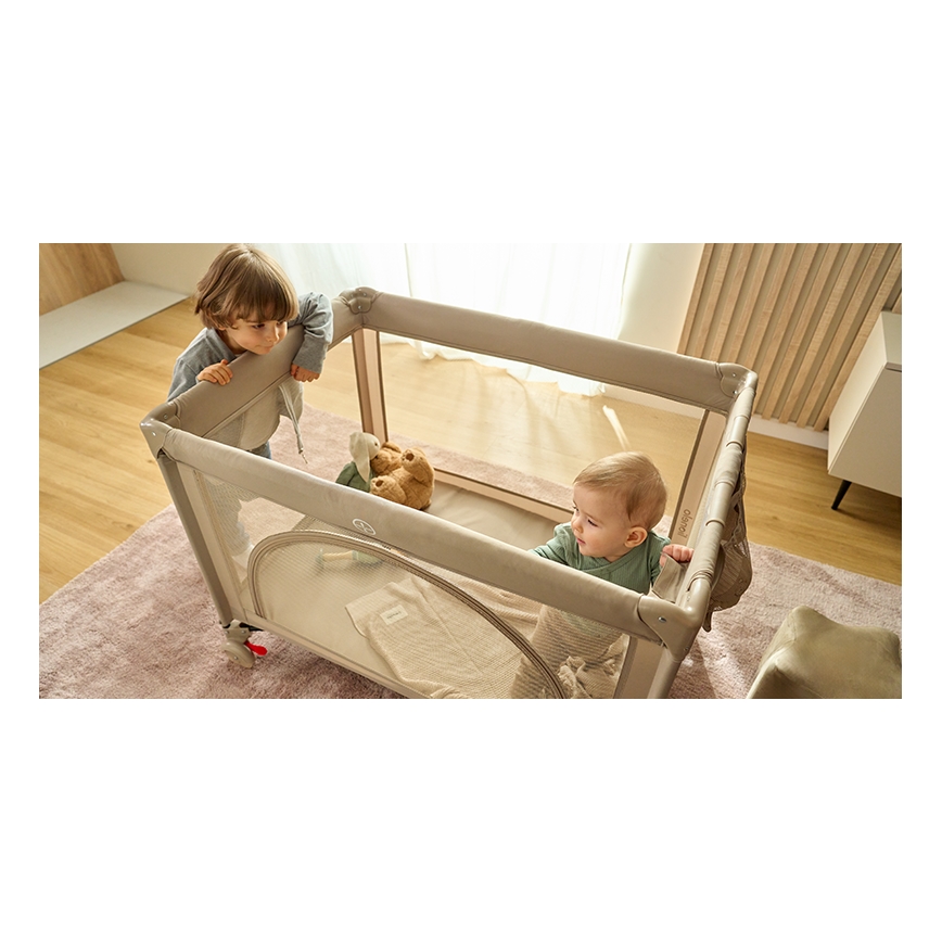 Lionelo - Cuna de viaje LAURA Arena Beige